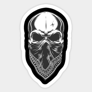 gangsta skull Sticker